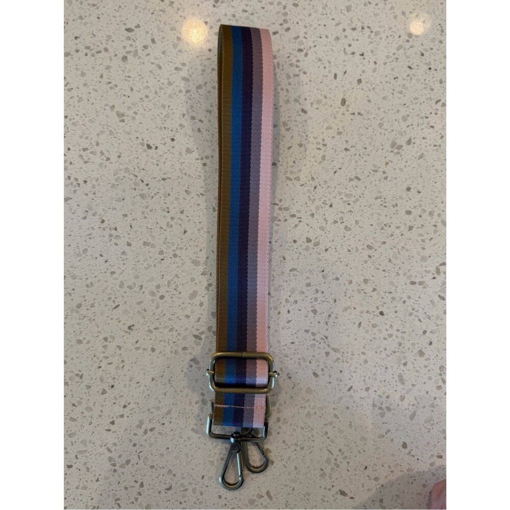 Bodomint Pipeline Striped Adjustable Bag Strap in Pink, Blue & Brown NWOT